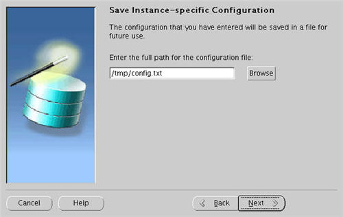 Save Instance Specific Configuration
