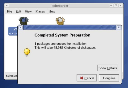 Install VMware Tools Completed Prep