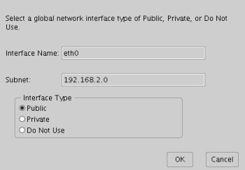 Clusterware Network Interface Eth0 Type