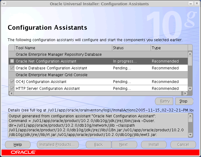 Oracle grid control os command job