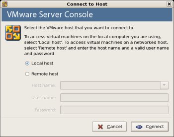 VMware Server Console Login