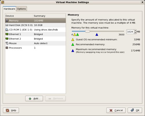 Virtual Machine Settings Hard Disk