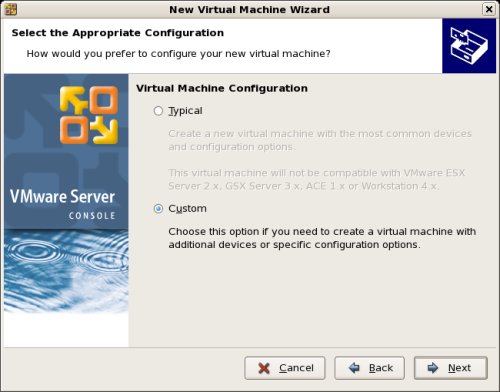 New Virtual Machine Wizard Config Type