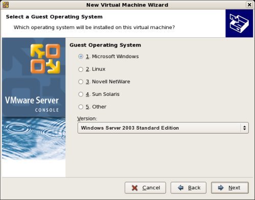 New Virtual Machine Wizard Guest OS
