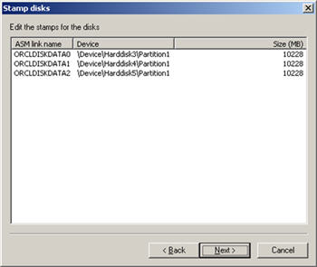 Database ASM Tool Confirm