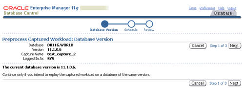 Database Version