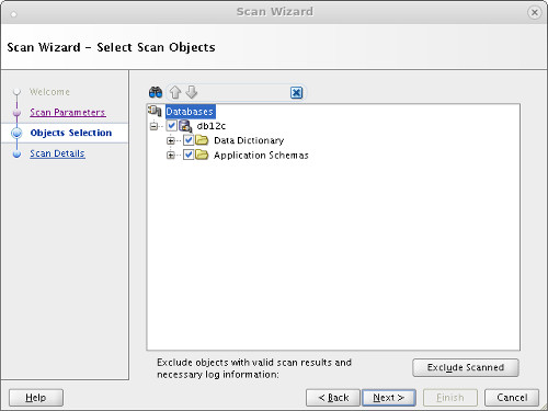 DMU : Scan Wizard - Select Scan Objects