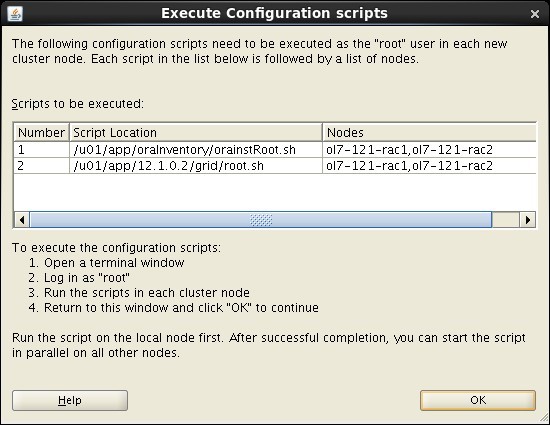 Grid - Execute Configuration Scripts