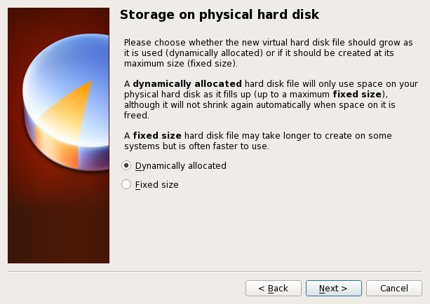Create Virtual Hard Drive - Storage on Physical Hard Drive