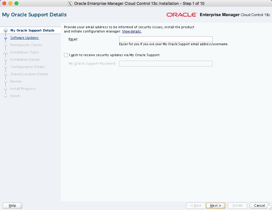 My Oracle Support Details