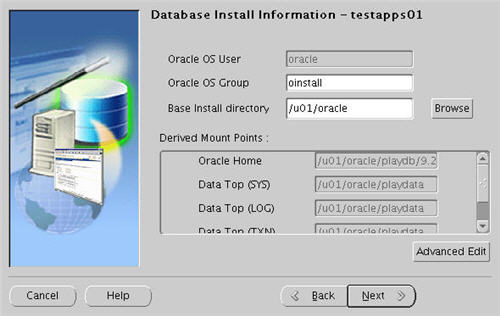 Database Install Information