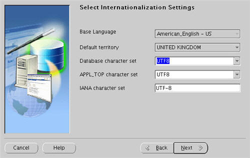 Select Internationalization Settings