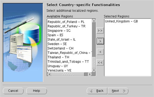 Select Country Specific Functionalities