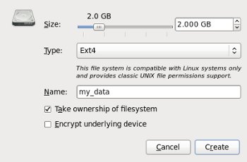 Disk Utility - Create Partition