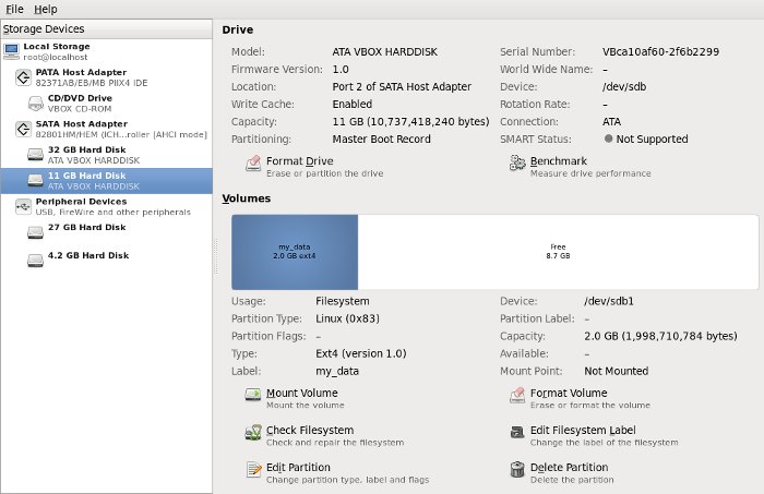 Disk Utility - Partition Admin