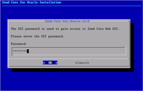 Zend Core Web GUI Password