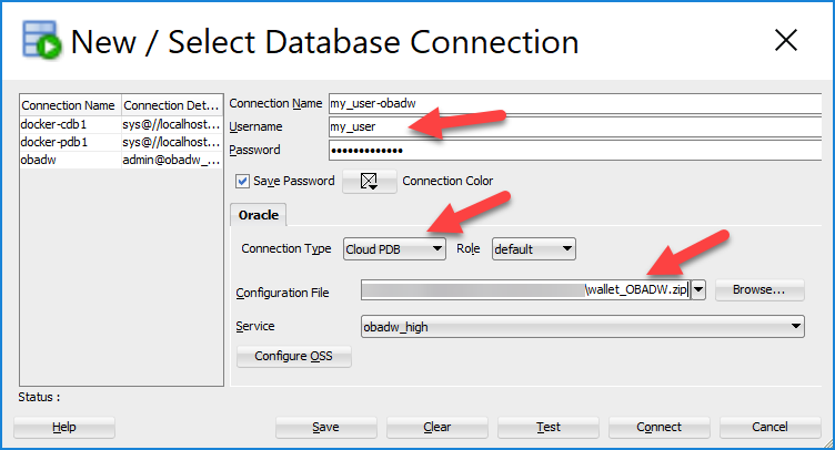 How to connect to oracle cloud database from sql developer Oracle Base Oracle Cloud Autonomous Database Adw Or Atp Load Data From An Object Store Dbms Cloud
